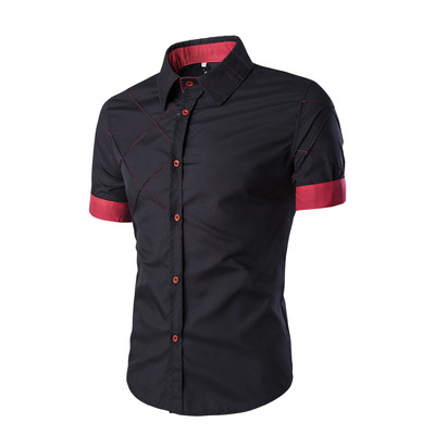Κομψό ανδρικό πουκάμισο κοντομάνικο  σε διάφορα χρώματα