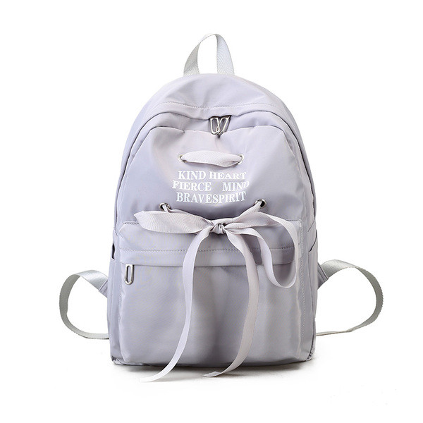 Rucsac de damă de zi cu zi cu inscripție și cravate în trei culori