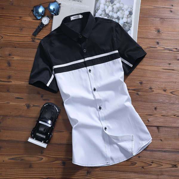 Cămașă de vară pentru bărbați cu mâneci scurte în diferite culori