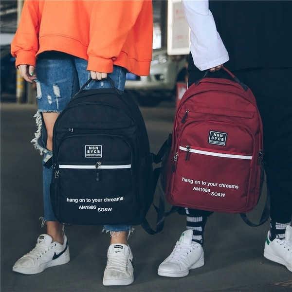 Rucsac de zi cu zi unisex cu o inscripție - mai multe culori