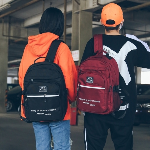 Rucsac de zi cu zi unisex cu o inscripție - mai multe culori