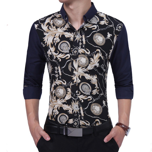 Cămașă modernă cu mâneci lungi și imprimeu potrivită pentru utilizarea de zi cu zi