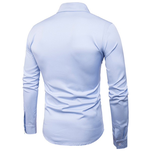 Cămașă elegantă pentru bărbați în mai multe culori cu inscripție