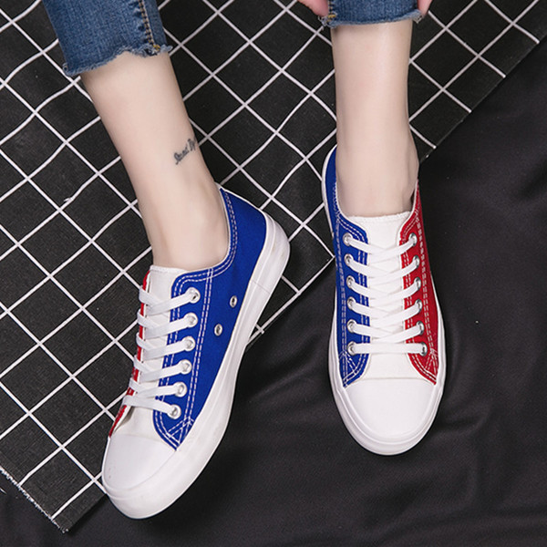 Adidași colorați pentru bărbați din material textil, potriviți pentru utilizarea de zi cu zi