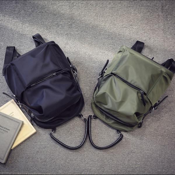 Rucsac de damă de zi cu zi - două modele în verde și negru