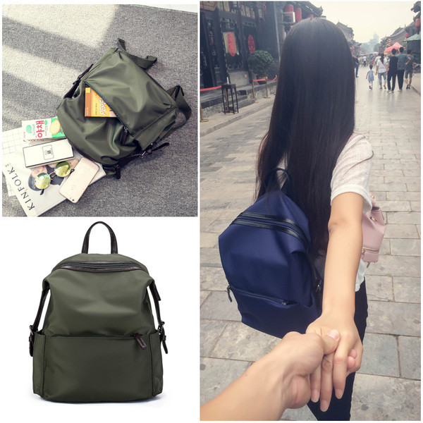 Rucsac de damă de zi cu zi - două modele în verde și negru