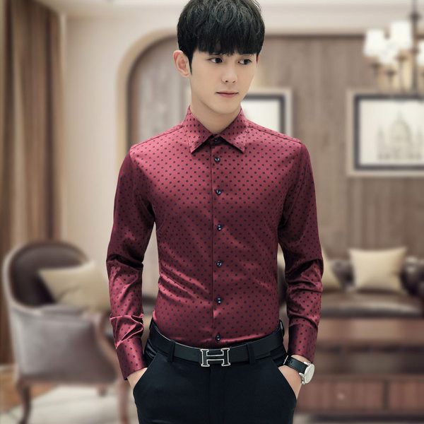 Cămașă stilată pentru bărbați în diferite culori și imprimeuri