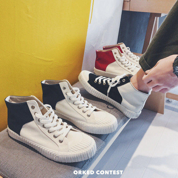 Tenisi inalti actuali in doua culori, pentru barbati