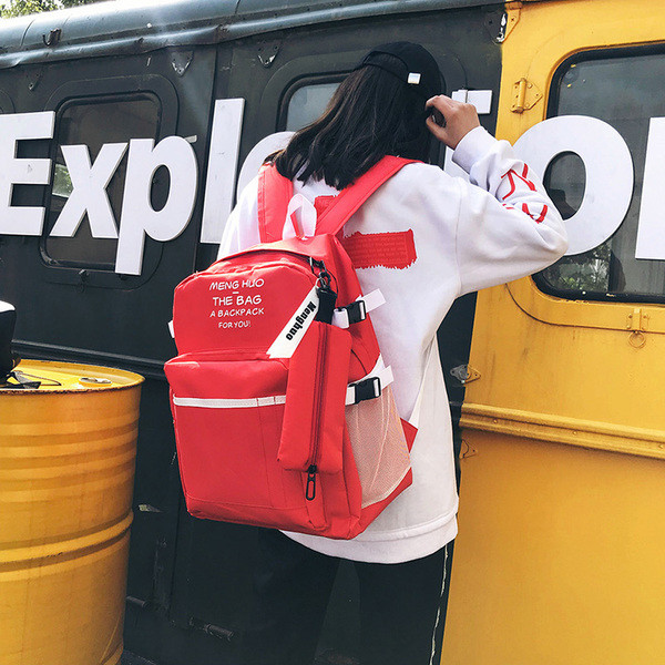 Rucsac casual de damă cu o inscripție - mai multe culori