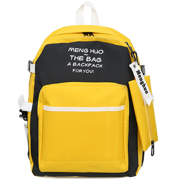 Rucsac casual de damă cu o inscripție - mai multe culori