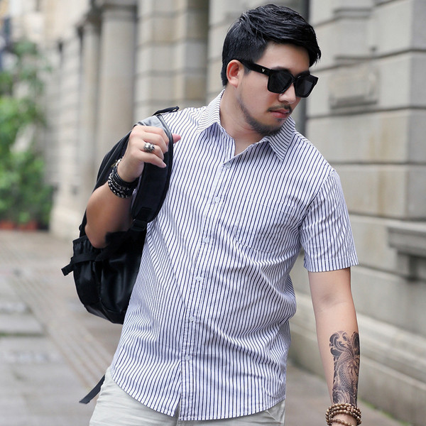 Cămașă de vară pentru bărbați cu mâneci scurte model larg în diferite culori