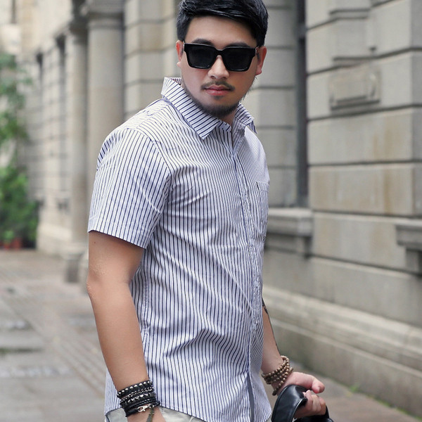 Cămașă de vară pentru bărbați cu mâneci scurte model larg în diferite culori