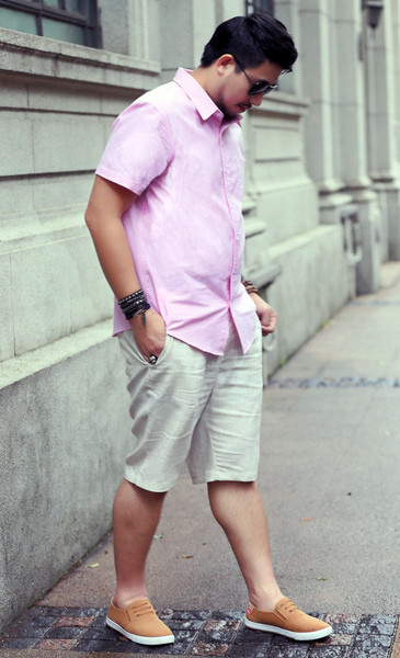 Cămașă casual bărbați cu mâneci scurte model larg