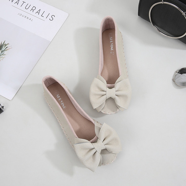 Pantofi de dama actuali in mai multe culori cu panglica mare