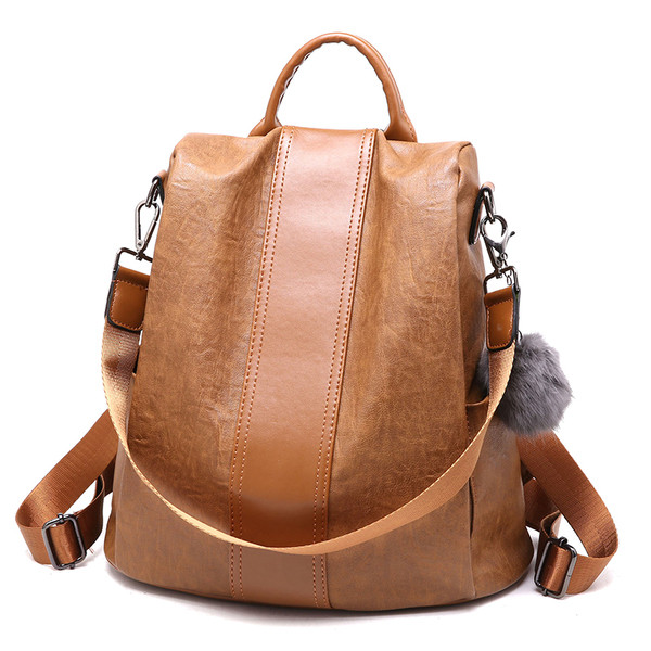 Rucsac de dama din piele ecologica cu bareta si umar in mai multe culori