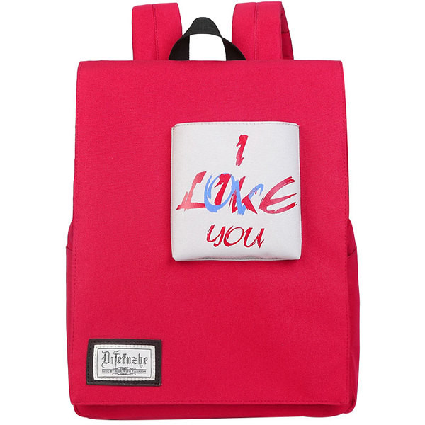 Rucsac pătrat de damă cu o inscripție cu opțiunea de încărcare a unui telefon - două modele