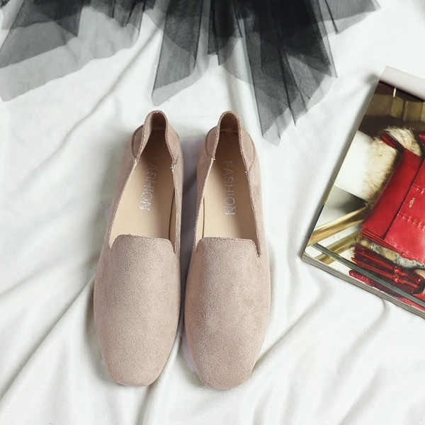 Pantofi de piele intoarsa curati de primavara in mai multe culori pentru doamne