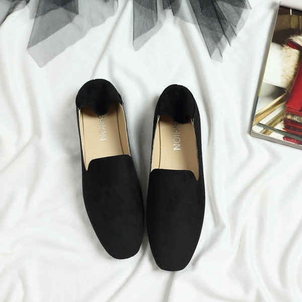 Pantofi de piele intoarsa curati de primavara in mai multe culori pentru doamne