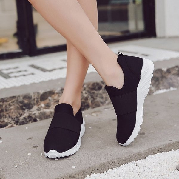 Adidași de vară damă pe talpă plată în două culori