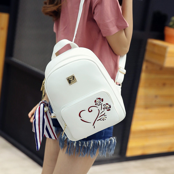 Rucsac elegant de dama cu motive florale - doua modele