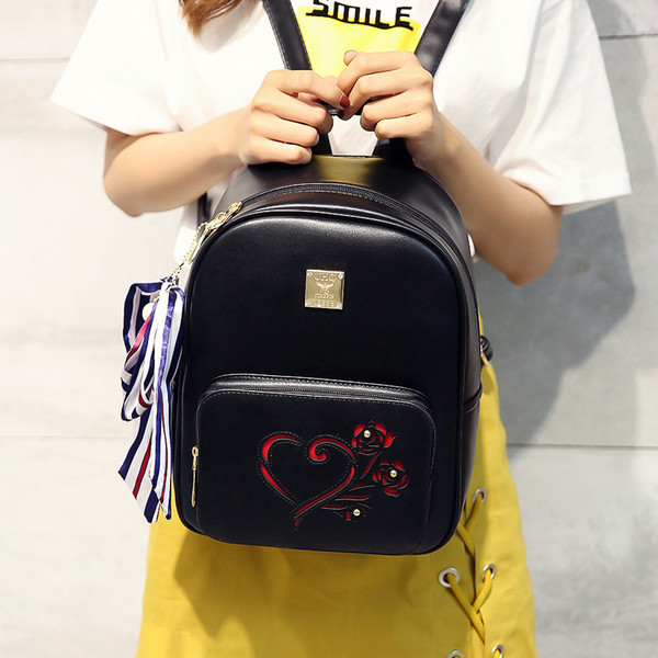 Rucsac elegant de dama cu motive florale - doua modele