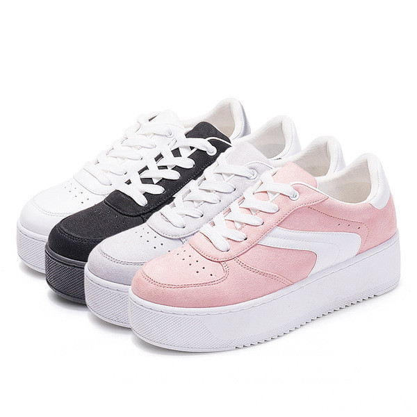 Adidasi de dama pe talpa inalta plata in mai multe culori