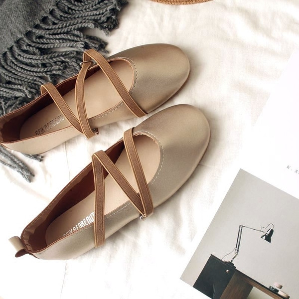 Pantofi casual de primavara cu bretele incrucisate in mai multe culori pentru doamne