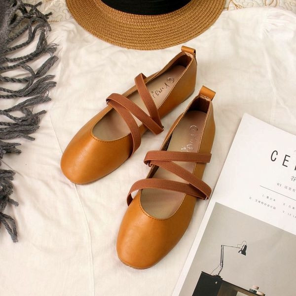 Pantofi casual de primavara cu bretele incrucisate in mai multe culori pentru doamne