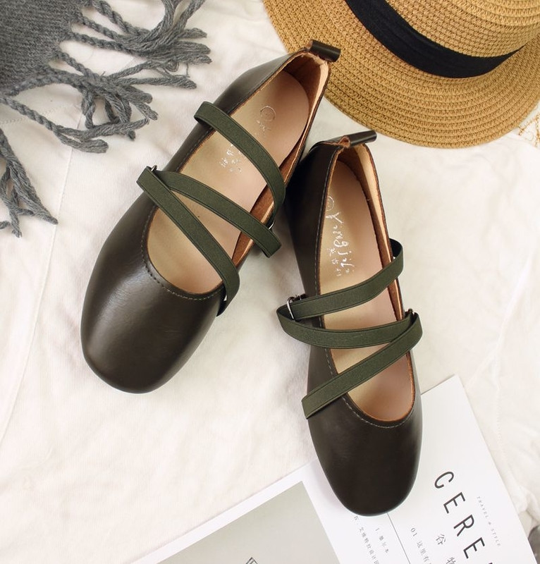 Pantofi casual de primavara cu bretele incrucisate in mai multe culori pentru doamne