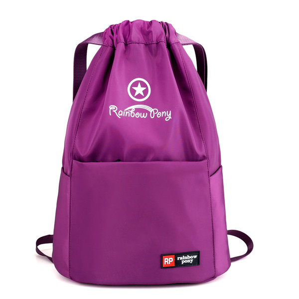 Rucsac sport dama cu buzunar frontal fara fermoar - mai multe culori