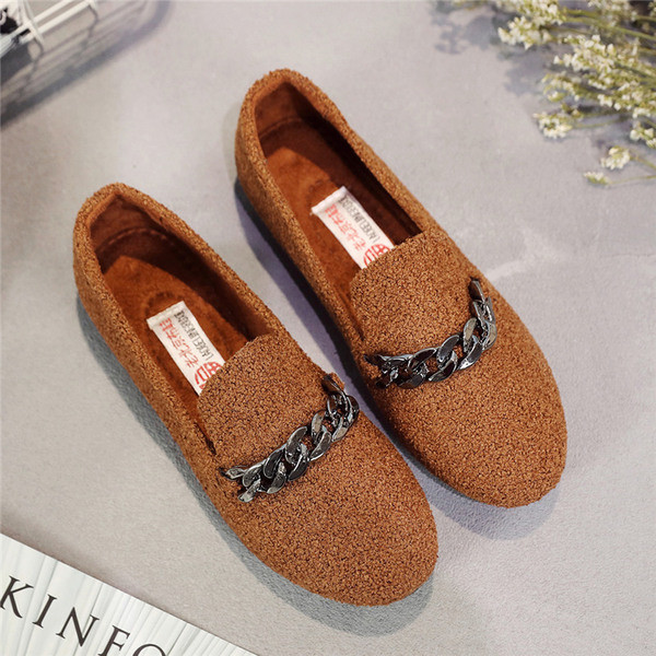 Pantofi de panza dama in trei culori cu element decorativ metalic