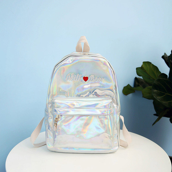 Небрежна дамска раница с бродерия в няколко цвята