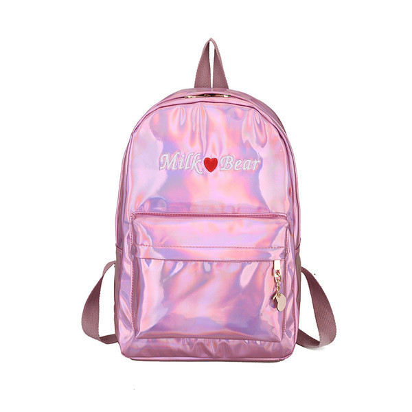 Небрежна дамска раница с бродерия в няколко цвята