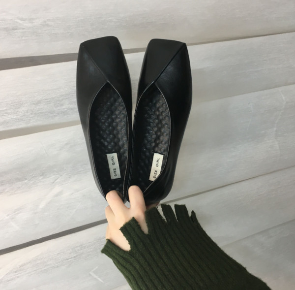 Pantofi de dama practici din piele ecologica in trei culori - negru, bej si maro