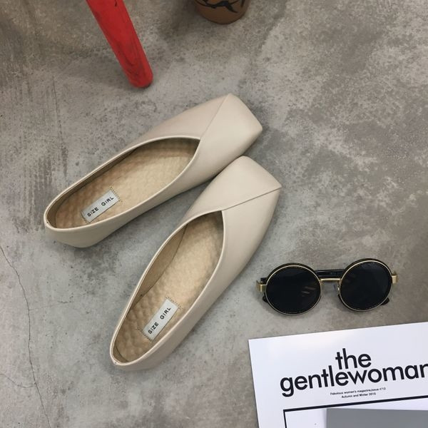 Pantofi de dama practici din piele ecologica in trei culori - negru, bej si maro