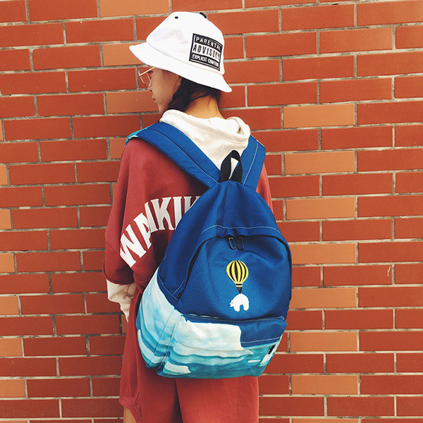 Rucsac de dama cu imprimeu interesant in mai multe culori