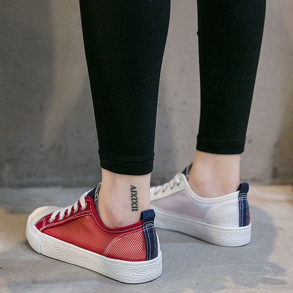 Tenisi dama colorati cu plasa in diferite culori