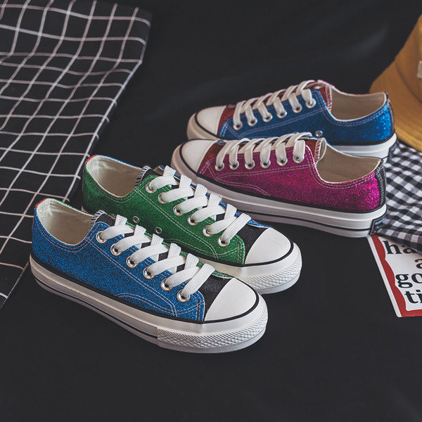 Tenisi dama colorati cu brocart