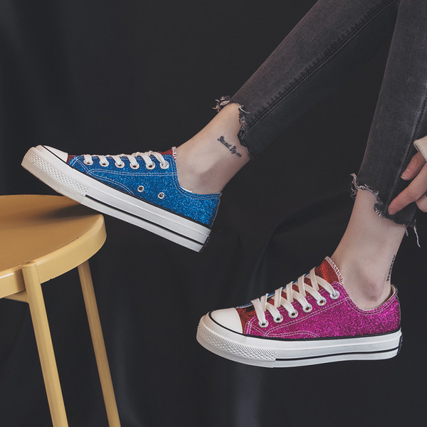 Tenisi dama colorati cu brocart