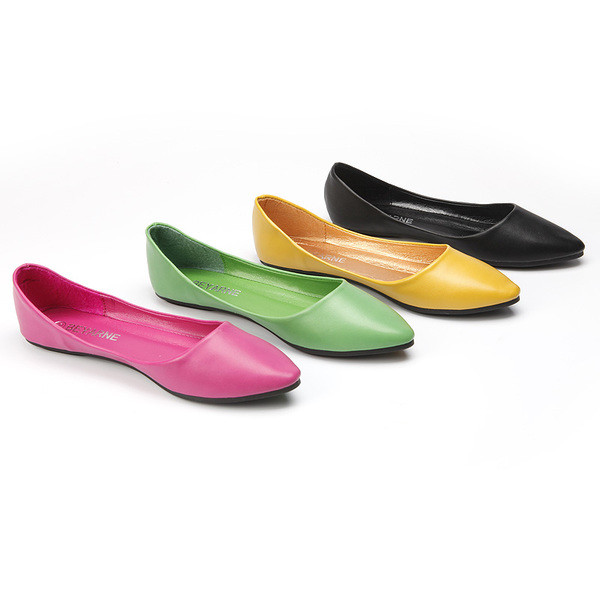 Pantofi practici de primăvară-vară în diferite culori proaspete pentru doamne