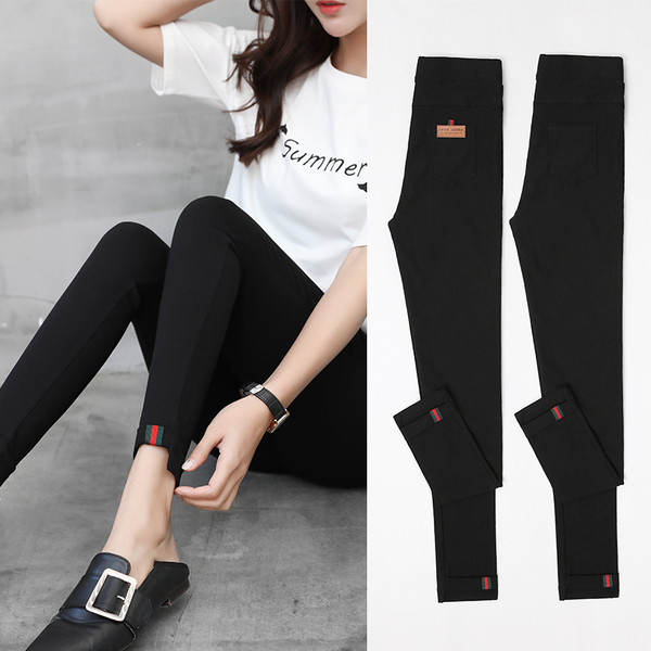 Sport - alkalmi női leggings - két modell fekete színben