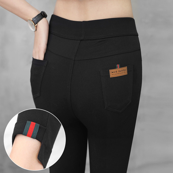 Sport - alkalmi női leggings - két modell fekete színben
