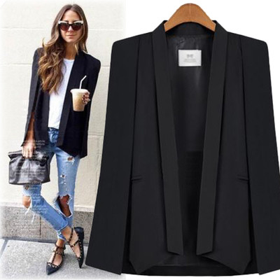 Women`s jacket with open sleeves without fastening in several colors