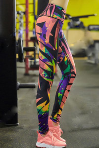 Női sport leggings érdekes mintával