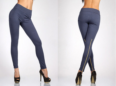 Női leggings többféle színben cipzáros elemmel