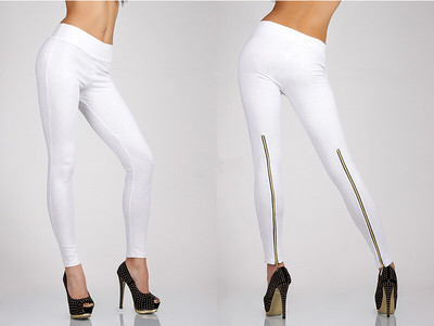 Női leggings többféle színben cipzáros elemmel