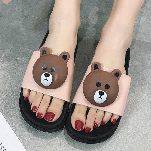 Papuci de dama moi cu animatie in mai multe culori, potriviti pentru utilizarea de zi cu zi