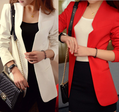 Women`s elegant long jacket in several colors