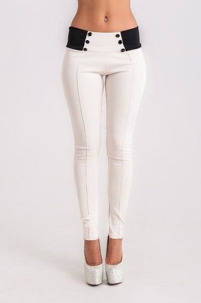 Stílusos női leggings gombokkal, három színben
