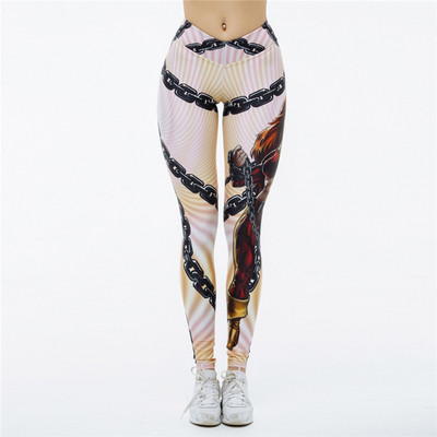 Női sport leggings nyomtatott animációval